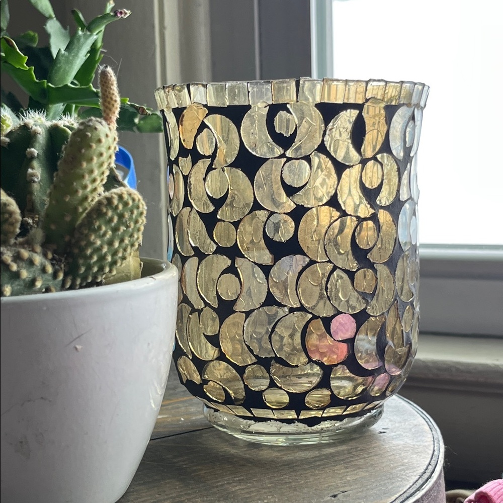 Anthropologie Small Celestial Mosaic Hurricane, 5.5” x4.25”
